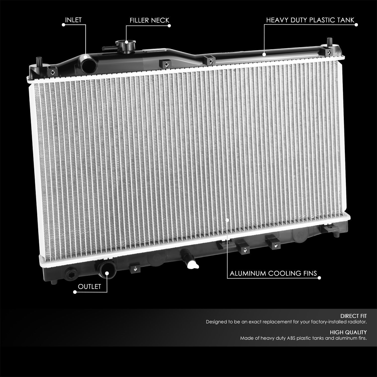 CAAP, 00-09 Honda S2000 Radiateur en aluminium - 13016