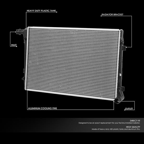 CAAP, 05-10 Volkswagen Jetta 08-10 Bora 1.9L TDI Radiateur aluminium - 13030