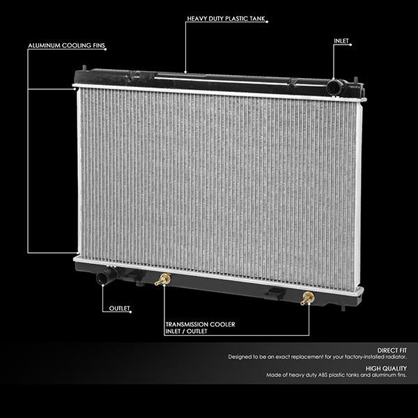 CAAP, 06-10 Infiniti M45 M35 AT Radiateur de refroidissement à noyau aluminium - 13012