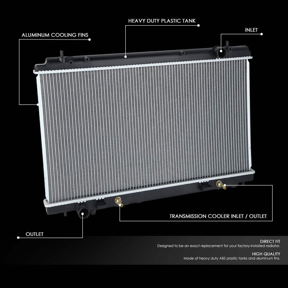 CAAP, 07-09 Nissan 350Z AT Radiateur en aluminium - 13038