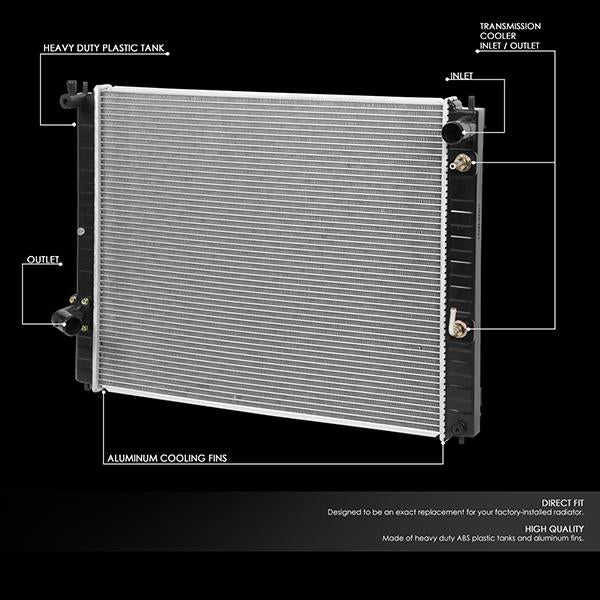 CAAP, 08-12 Infiniti EX35 FX35 14-17 QX50 AT Radiateur aluminium - 13078