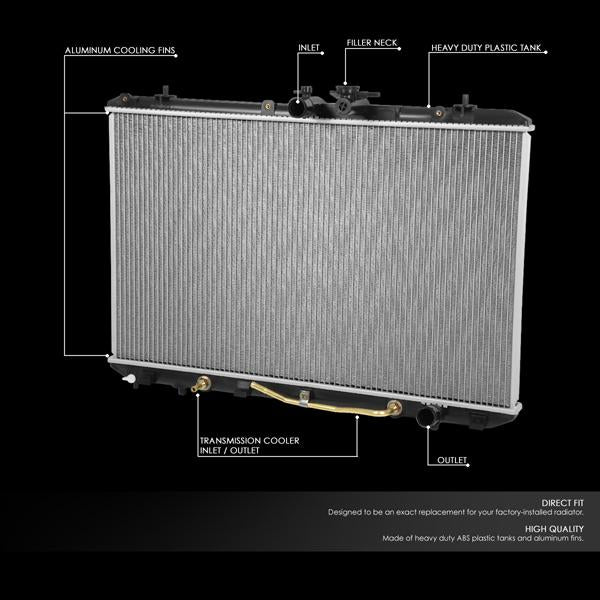 CAAP, 08-13 Toyota Highlander Non Hybrid V6 AT/MT Radiateur Aluminium - 13024