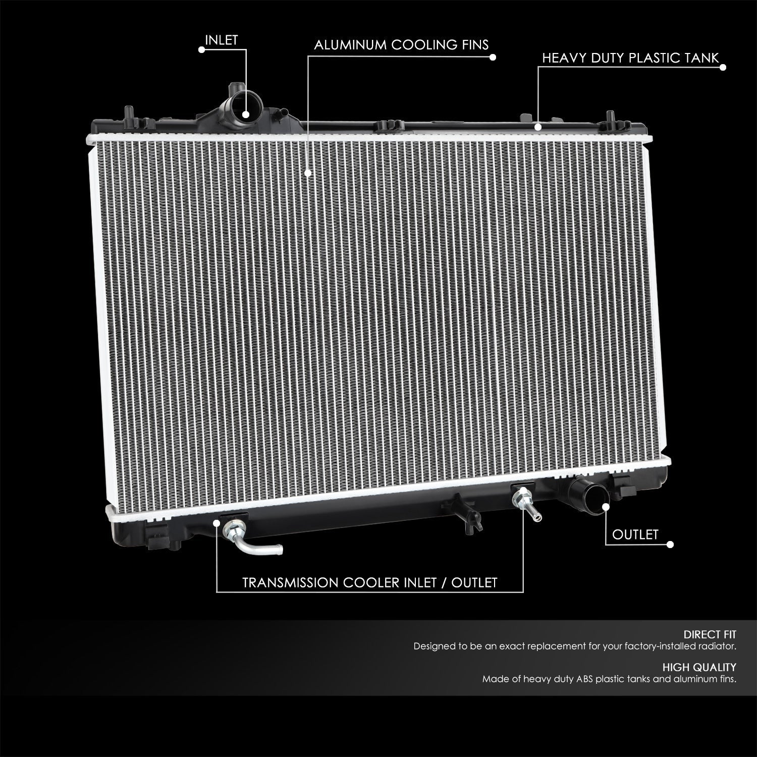 CAAP, 08-16 Lexus LS460 LS600H Radiateur aluminium - 13018