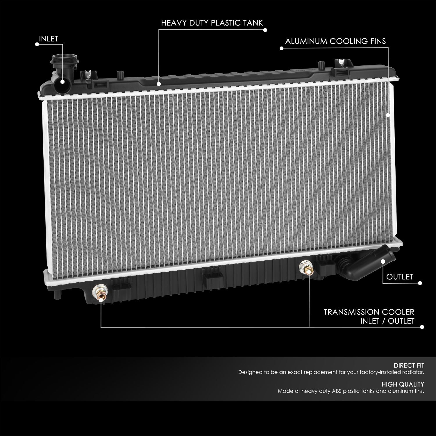 CAAP, Chevrolet Caprice 2011 / Pontiac G8 08-09 Radiateur aluminium - 13044