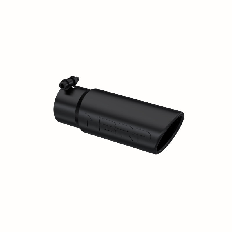 MBRP, Embout universel MBRP 3-1/2in O.D. Angled Rolled End - 3in ID Inlet 10in Length - Black