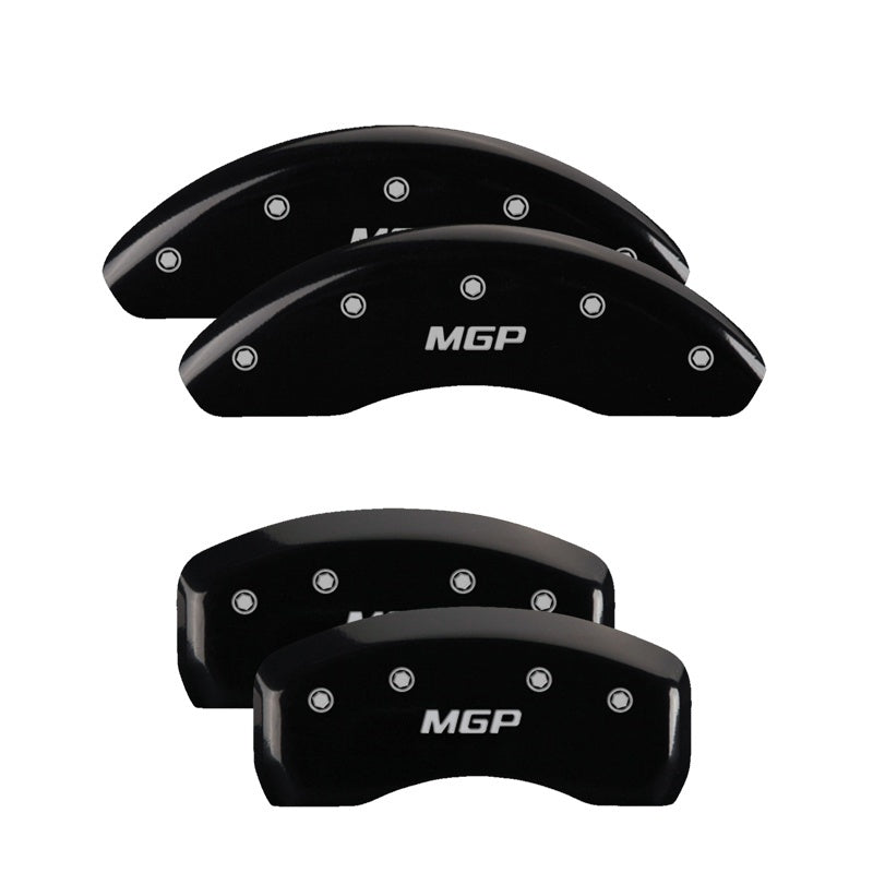 MGP, MGP 4 Caliper Covers Engraved Front & Rear MGP Black Finish Silver Characters 21 Ford Bronco Sport