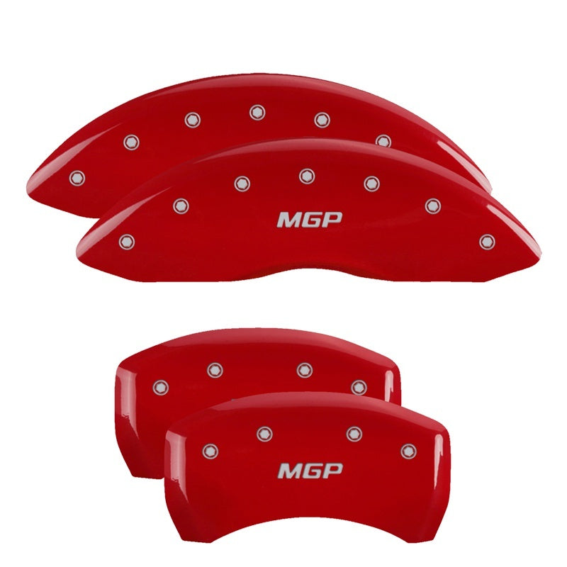 MGP, MGP 4 Caliper Covers Engraved Front & Rear MGP Red finish silver ch